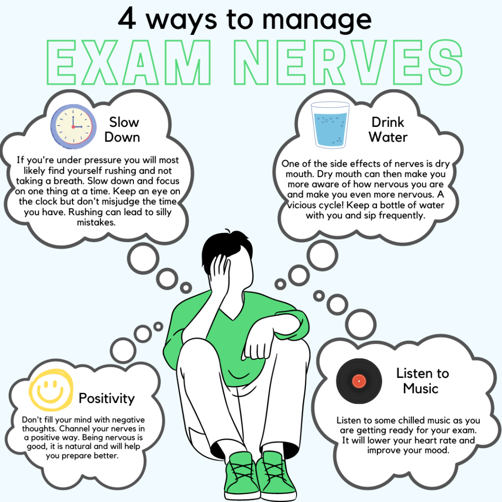 Tick Education giving 4 ways to manage exam nerves for supply teaching jobs in Bedfordshire